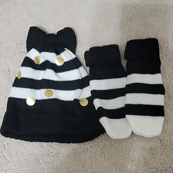 Kate Spade-Knotted Bow Hat/Mitten Box Set Kate Spade New York knotted bow beanie & gloves box set  main image 4